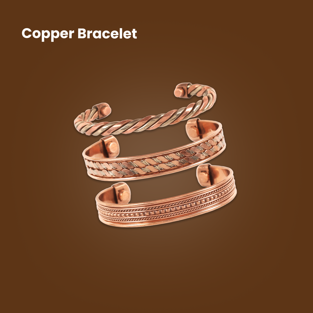 Tibetan Magnetic Copper Bracelet  | Set of 3