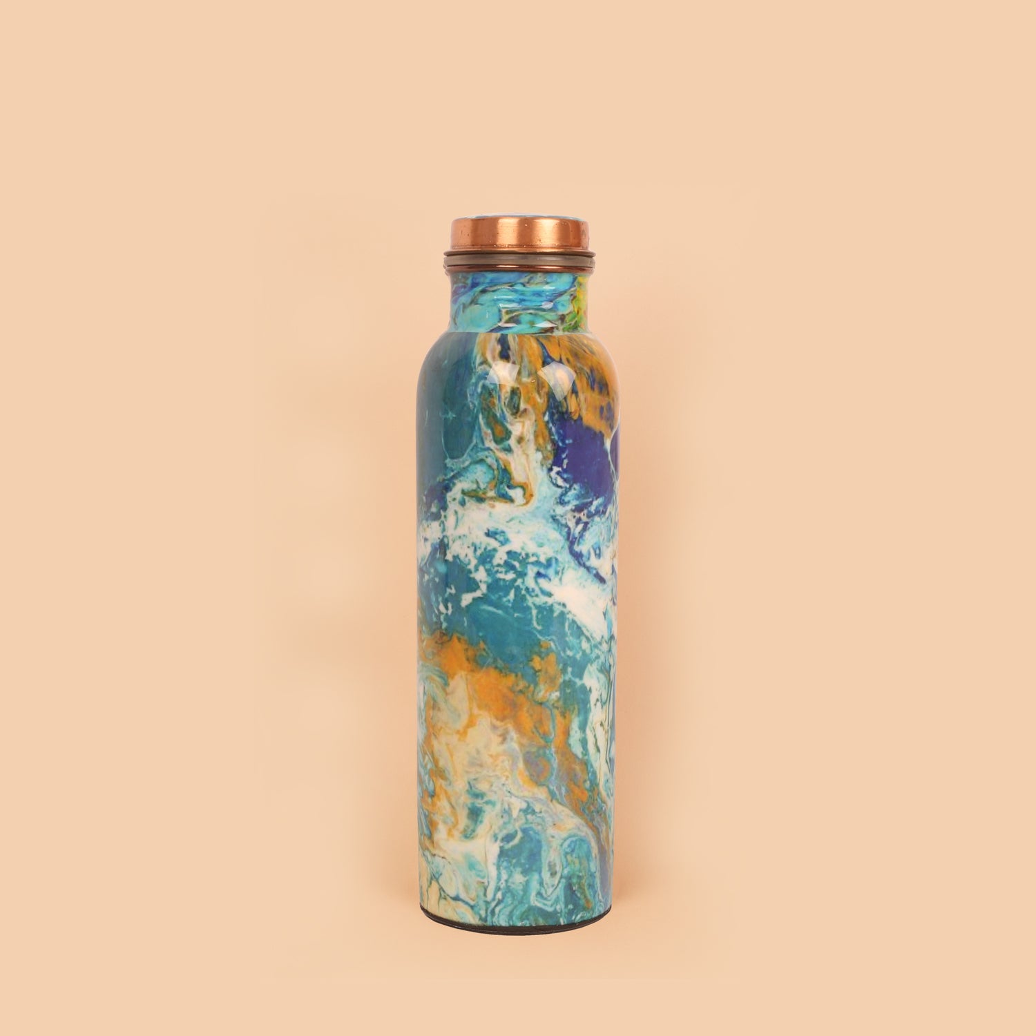 Pure Copper Handcrafted Water Bottle – 32 OZ Capacity