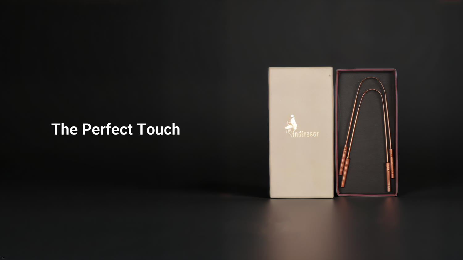 Pure Copper Handcrafted Dainty Tongue Scraper Cleaner