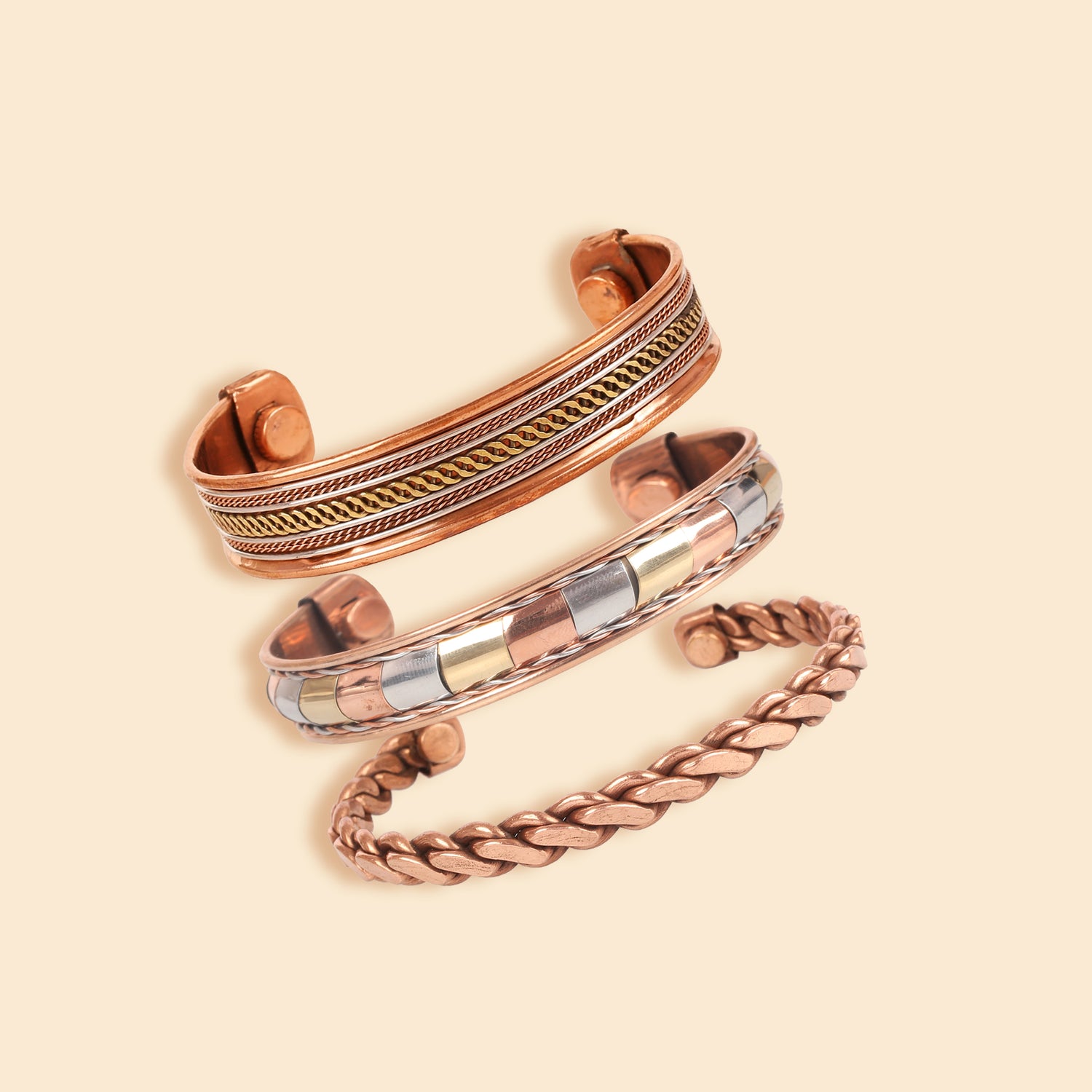 Copper Handcrafted Magnetic Bracelet