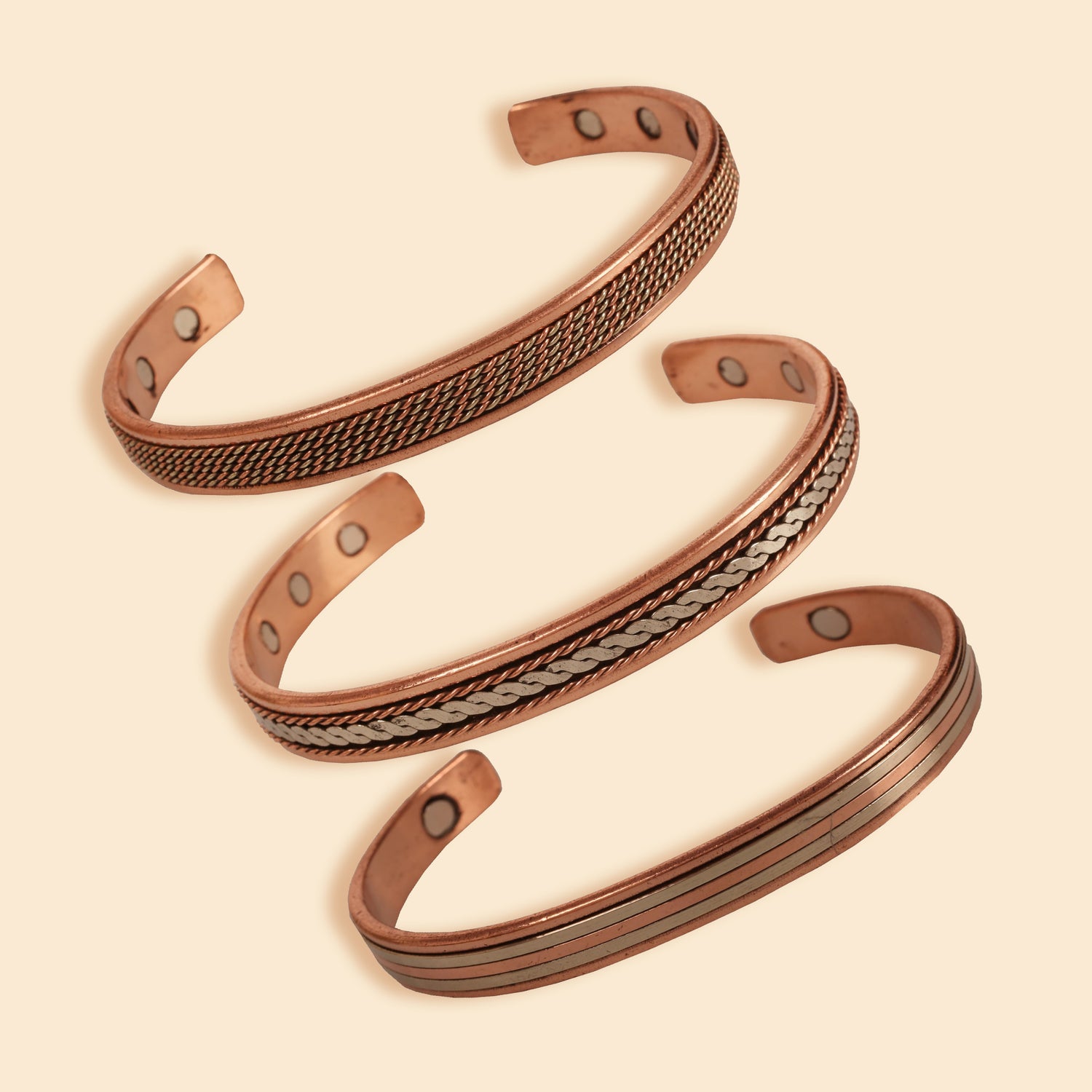Copper Handcrafted Magnetic Bracelet