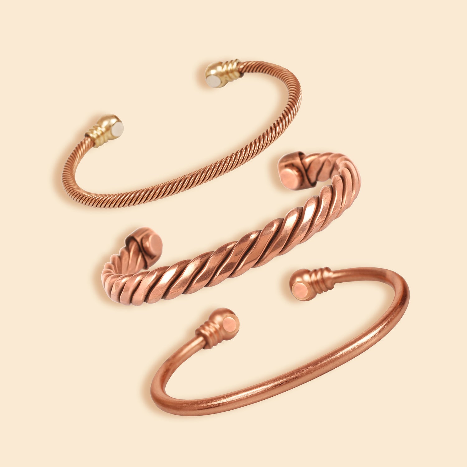 Copper Handcrafted Magnetic Bracelet