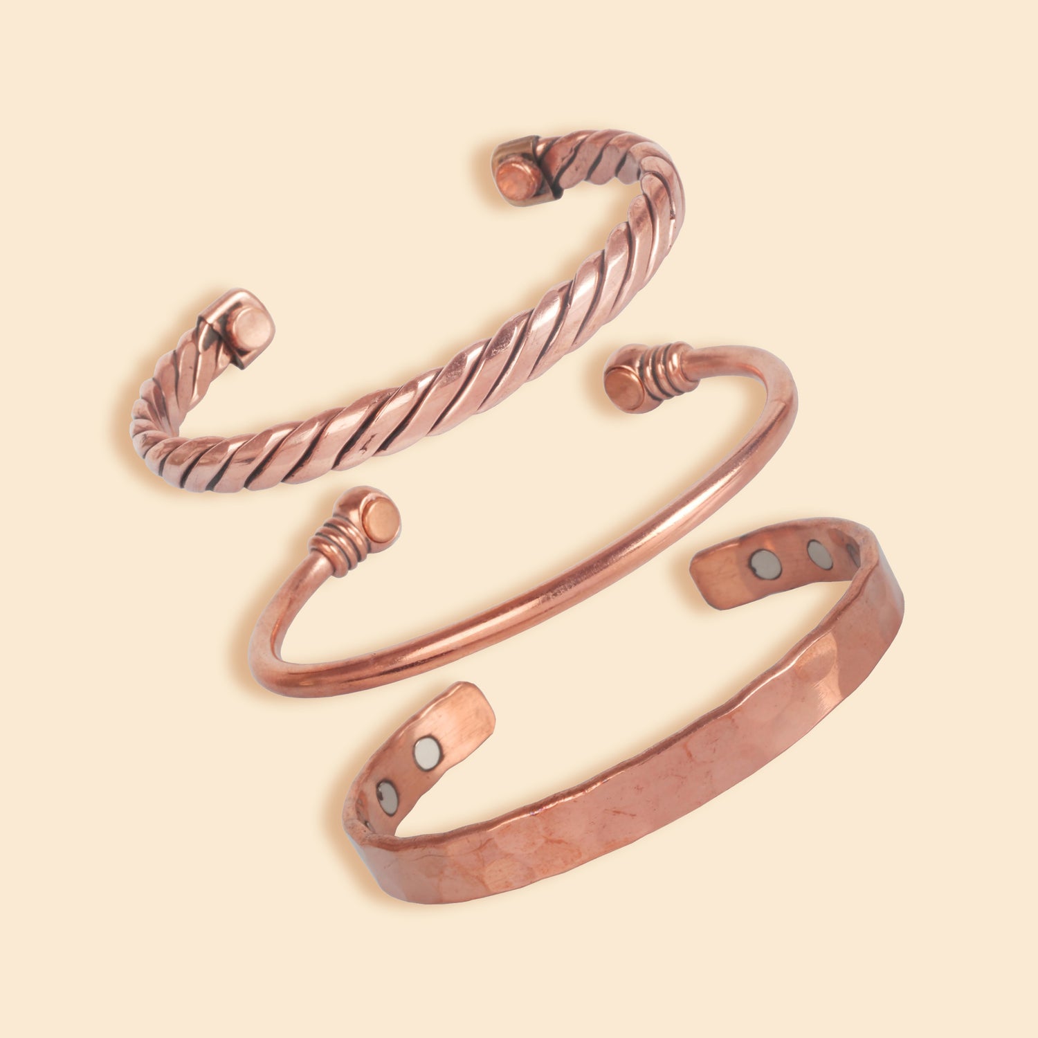 Copper Handcrafted Magnetic Bracelet